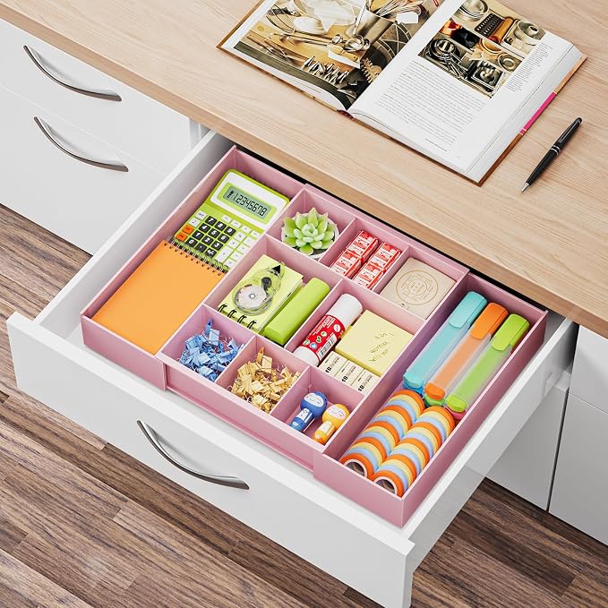 Marbrasse Expandable Desk Drawer Organizer, Desk Organizers and Accessories - Image 8