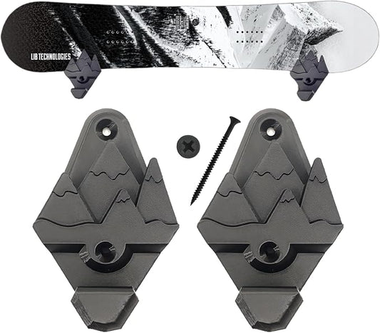 Snowboard Wall Mounts, Fits Any Snowboard, Snowboard Storage Rack, Wall Art by I3P