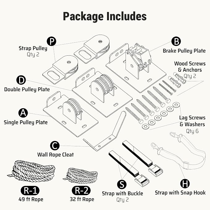 Kayak Hoist for Garage Ceiling - Image 8