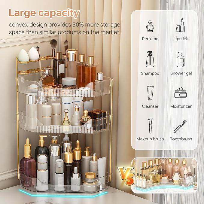 Corner Bathroom Counter Organizer - Image 5