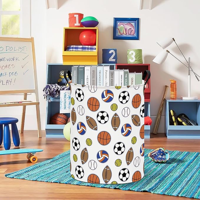 LANGYASHAN Laundry Basket Canvas Fabric Collapsible Organizer Basket - Image 6