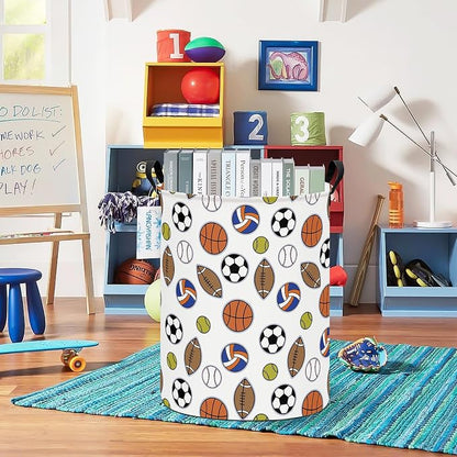 LANGYASHAN Laundry Basket Canvas Fabric Collapsible Organizer Basket - Image 6
