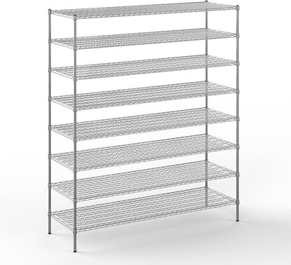 24" Deep x 72" Wide x 86" Height Wire Shelving Kit | 8-Tier | NSF Commercial by Regal+Altair