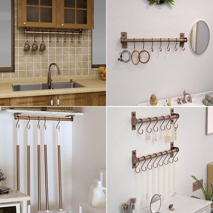 Dseap Kitchen Utensil Holder Hanger, Pot and Pan Rack Wall Mounted, Kitchen Rail - Image 5