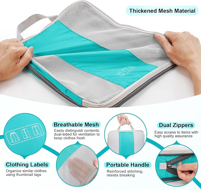 OlarHike 10 Set Compression Packing Cubes - Image 6