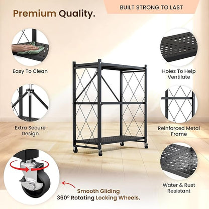 Our Modern Space 3-Tier Foldable Storage Shelf - Image 3