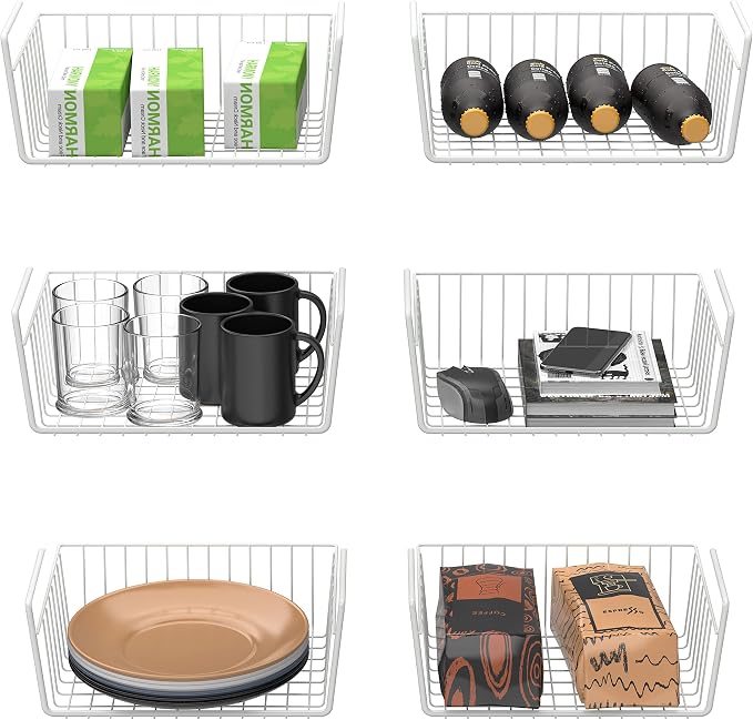 Simple Houseware 6PK Under Shelf Basket by SimpleHouseware
