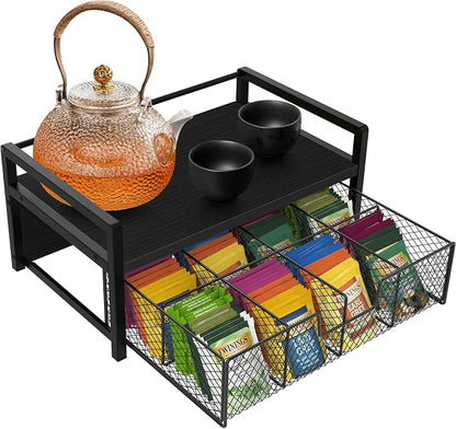 Homode Wood Tea Bag Organizer, Teabag Holder by Homode