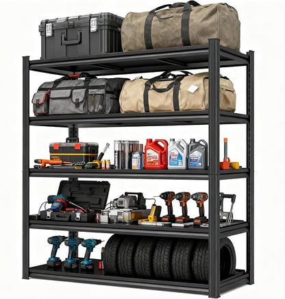 Garage Storage Shelves, 5 Tier Shelving Unit, 40 inch Wide, 18” Deep, 78” Tall by BEESTMUEBLE