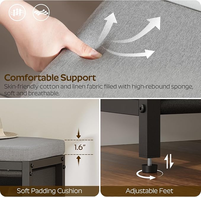 YATINEY Shoe Storage Bench - Image 4