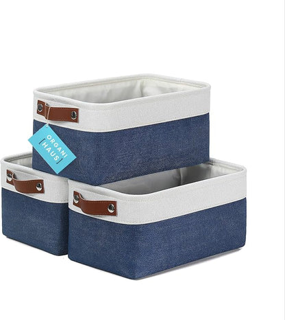 OrganiHaus Small Fabric Storage Baskets by OrganiHaus