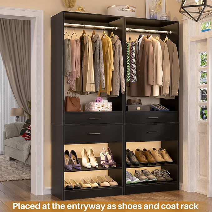 Unikito 25" W x 80" H Closet Organizer Storage - Image 2
