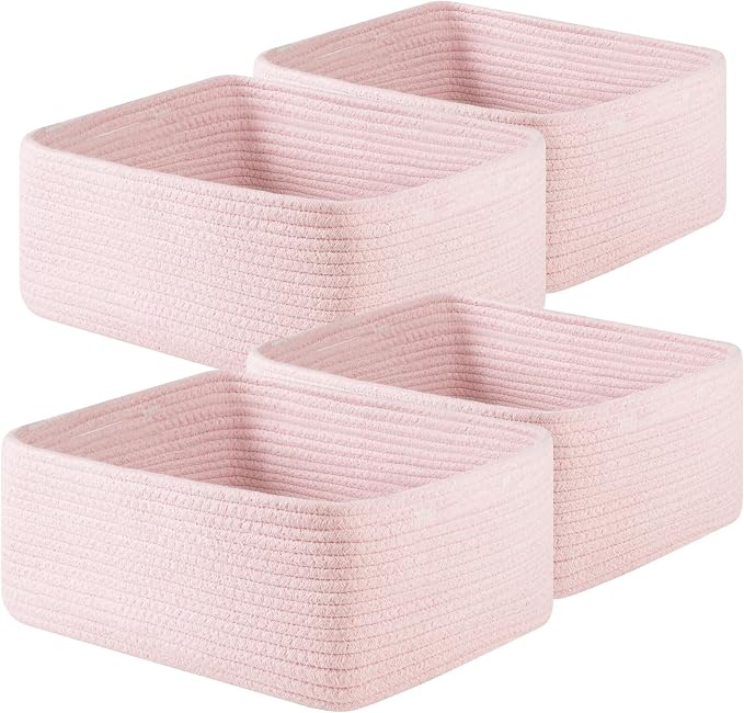 OIAHOMY 4 Pack 14.17*11.02*6.3IN Storage Baskets by MasterofSpaceOptimization