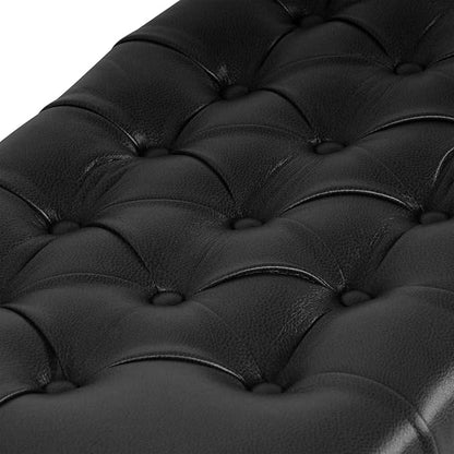 HomePop 40" Button Tufted Storage Bench - Image 7