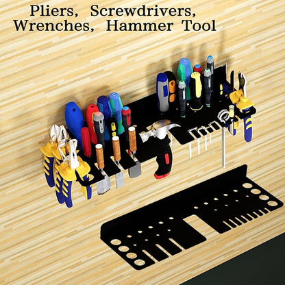 Screwdriver Organizer, Pliers Rack, Hammer Holder, Heavy Duty Wall Mounted Tool - Image 4