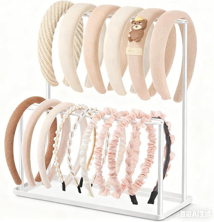 Headband Holder Organizer Metal 2-Tier by Josmimic