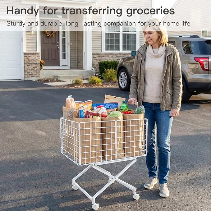 Rolling Laundry Basket with Wheels - Image 5