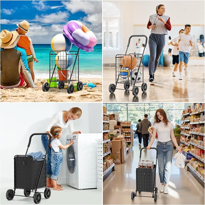 Whitmor Foldable Utility Shopping Cart - Image 6