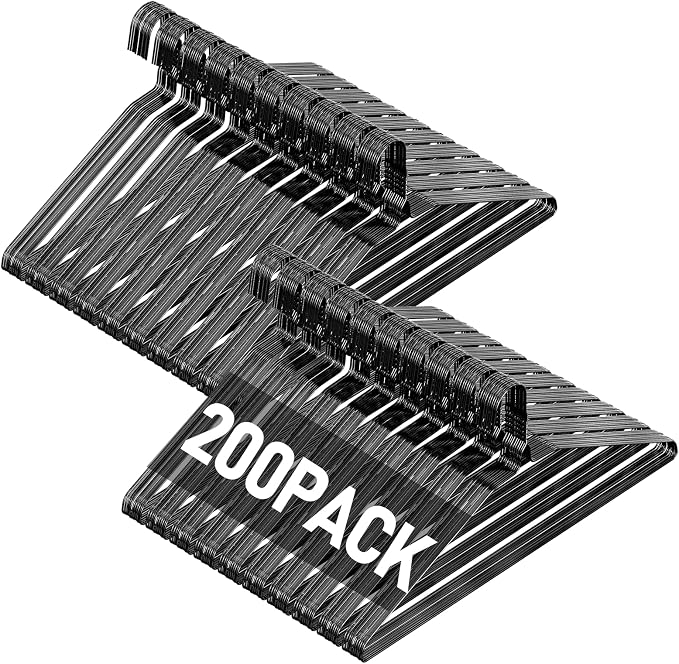 SPECILITE Wire Metal Clothes Hangers Bulk 200 Pack by SPECILITE