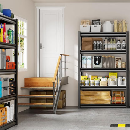 32" W Storage Shelves 2500LBS Garage Shelving Heavy Duty 5 Tier Adjustable - Image 8