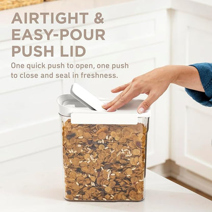 Bentgo Pantry - 6-Piece Airtight Cereal Containers, Easy Push & Pour Lid - Image 2