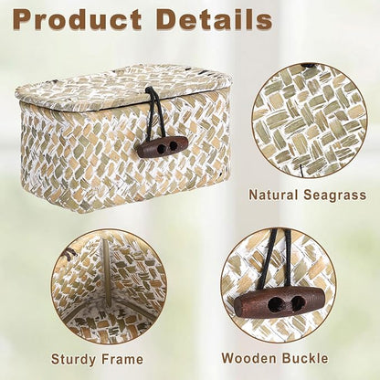 Hipiwe Wicker Shelf Basket Box - Image 6