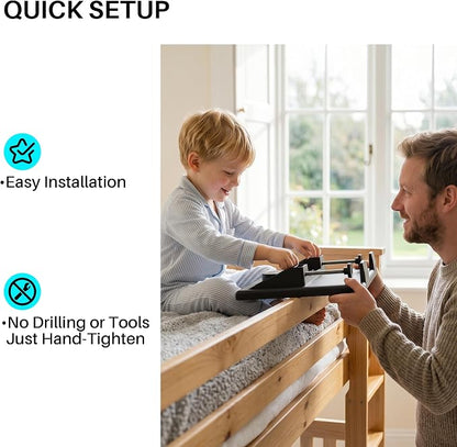 JOYMOOP Clip-On Bedside Shelf for Bunk Beds, Dorm Room Essentials, Bedside Caddy - Image 11