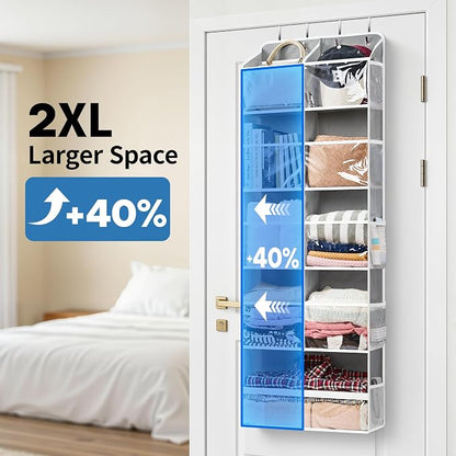 JARLINK Over the Door Organizer, Extra Large Storage - Image 3