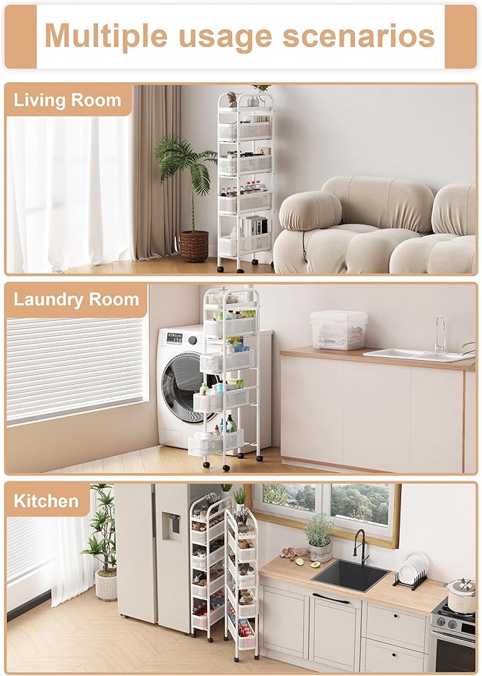 UMDONX Slim Storage Cart 5 Tier - Image 8