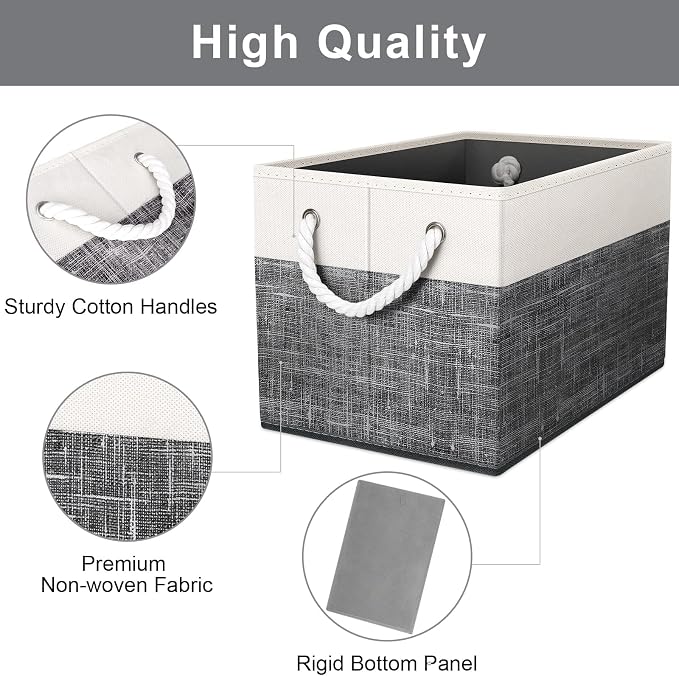 Storage Bins 6-Pack, Foldable Storage Baskets - Image 3