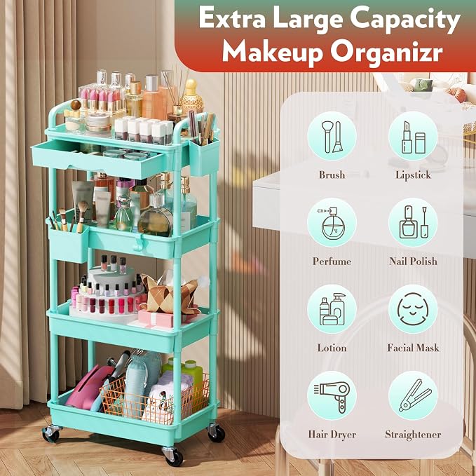SUNALLY Makeup Cart Organizer - Image 4
