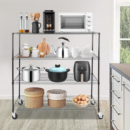 Bepritm 4-Tier Wire Shelving, Heavy Duty Metal Garage Shelving - Image 7