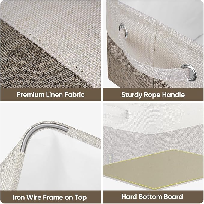 BALEINE 4 Pack Fabric Storage Bins - Image 7