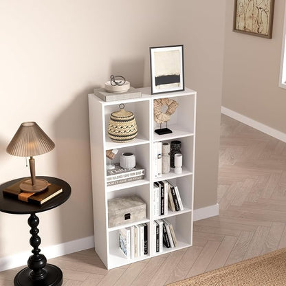 Wooden 4 Cube Storage Organizer, 4 Tier Storage Cubes Storage Display Cubby - Image 8