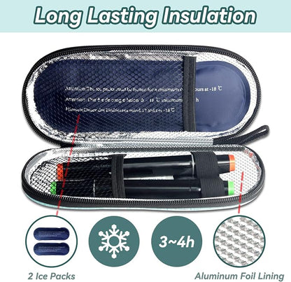 Insulin Cooler Travel Case, Medication Diabetic Cool Organizer Bag - Image 4