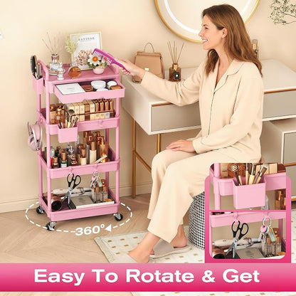Goovilla Rolling Makeup Organizer Cart - Image 5