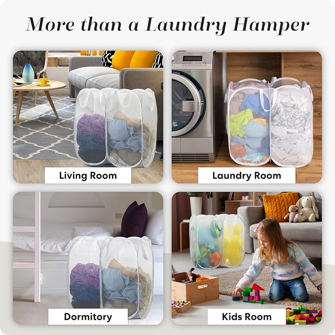 Handy Laundry Mesh Popup Hamper - Image 8