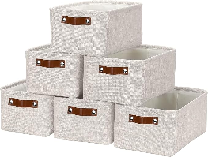 HNZIGE Fabric Storage Baskets for Organizing Small Storage Baskets for Shelf by HNZIGE