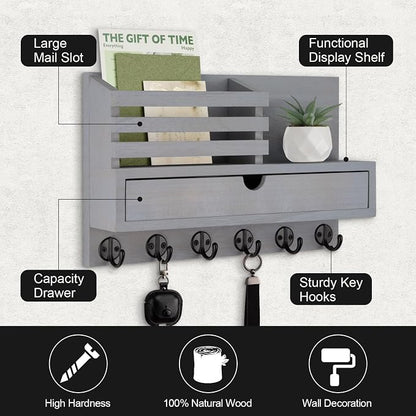 Key Holder Wall Mount, Mail Holder - Image 2