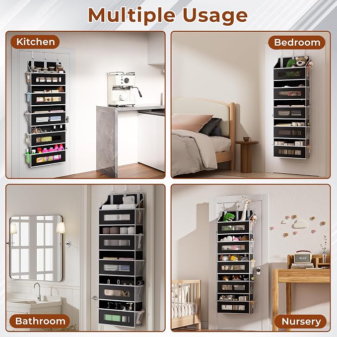2 Pcak 5 Tier Over The Door Organizer - Image 7