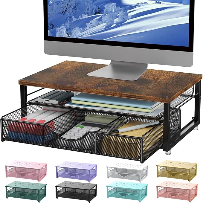 gianotter Computer Monitor Stand Riser, office organizer by gianotter