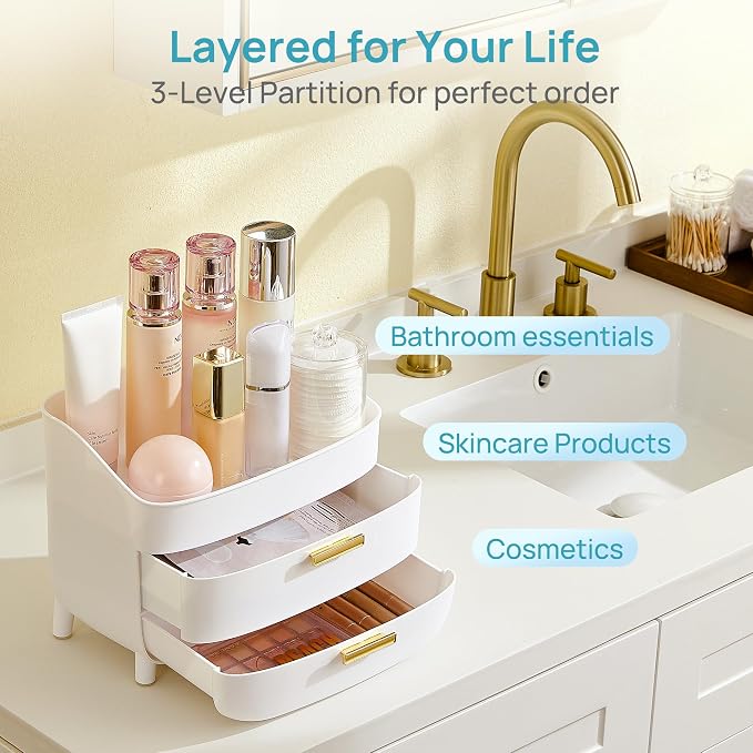 Vtopmart 3-Tier Skincare Makeup Organizer - Image 4