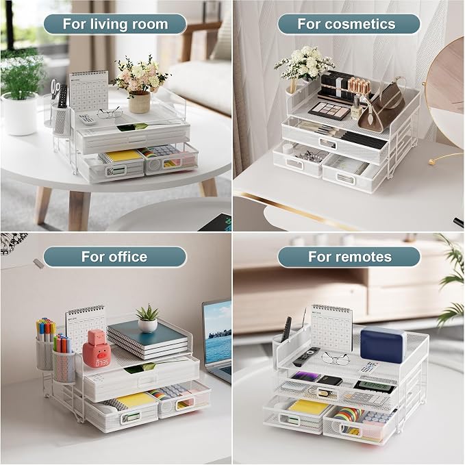 Marbrasse 3 Tier Mesh Desk Organizer - Image 4