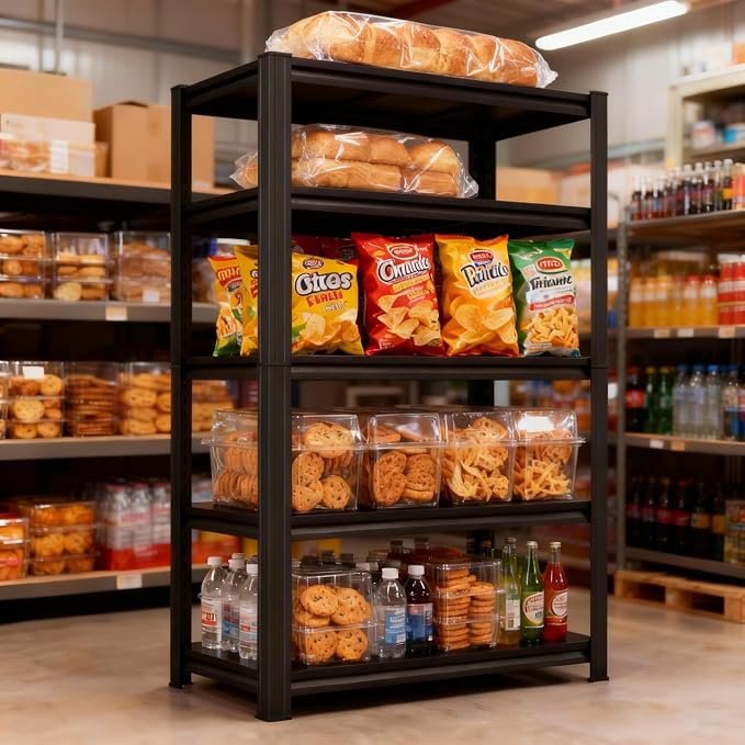 Garage Storage Shelves, 5 tier shelving unit, 40 inch Wide, 18” Deep, 78” Tall - Image 7