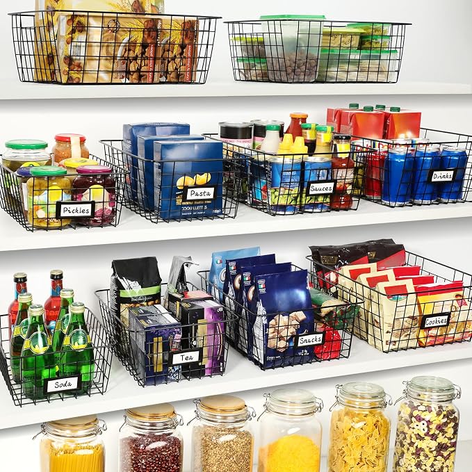 8 Set, Extra Large Wire Baskets - Image 3