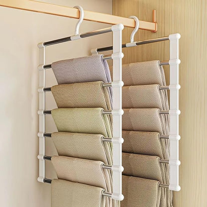 SEVEN LUCKY LIGHT 2Pcs Cloud Ladder Pants Hangers Space Saving by SEVENLUCKYLIGHT
