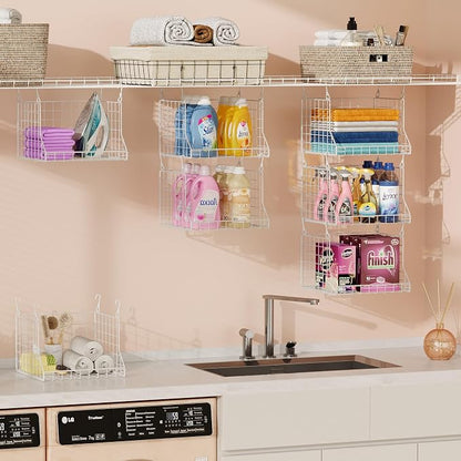 3-Tier Foldable Laundry Basket Organizer - Image 5