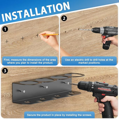 4 Spray Bottle Holder Wall Mount Hangable Space-efficient Spray Can Holder Wall - Image 5