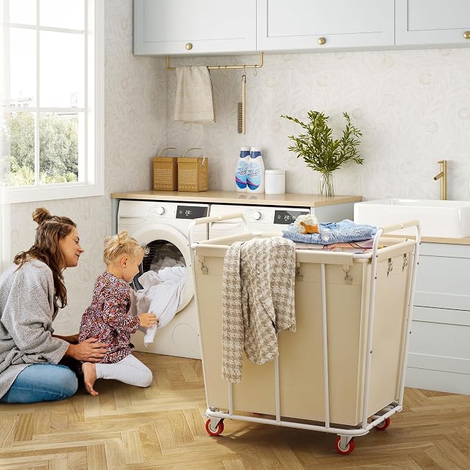 Hoctieon Large Laundry Cart - Image 2