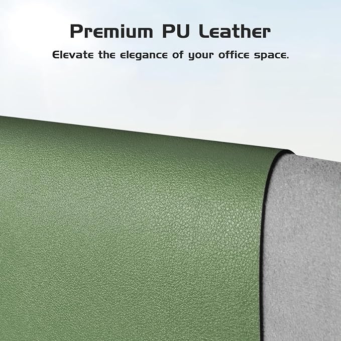 Aothia Leather Desk Pad Protector, Office Desk Mat, Large Mouse Pad, Laptop - Image 2